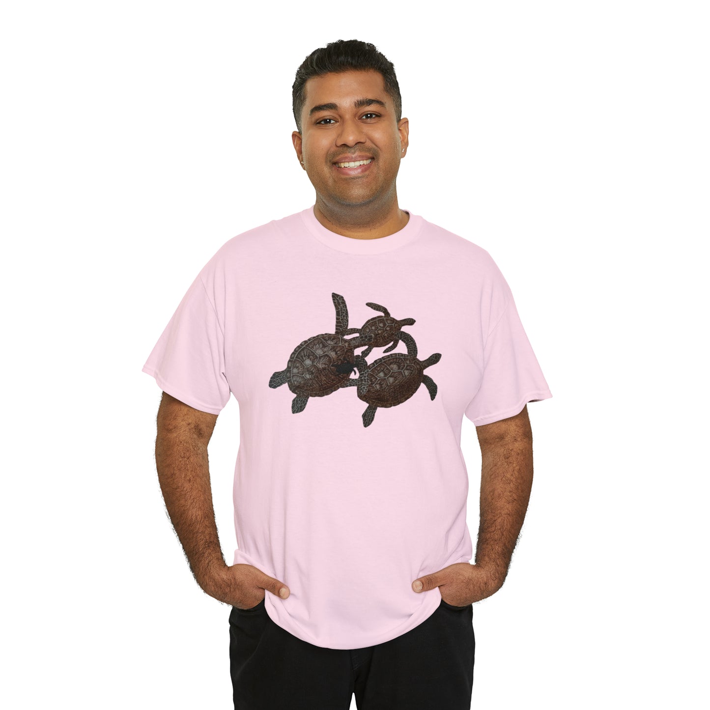 Unisex Heavy Cotton Tee - Turtle Family