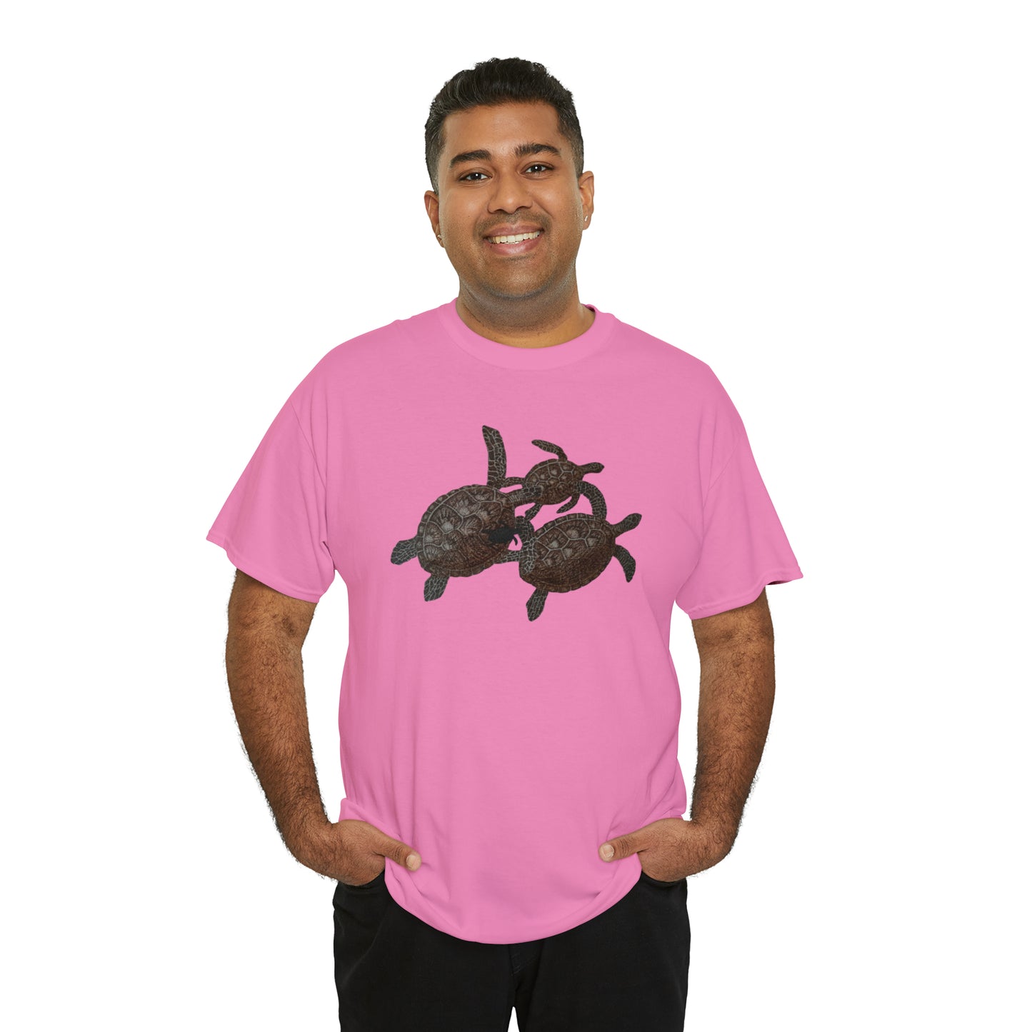 Unisex Heavy Cotton Tee - Turtle Family