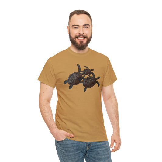 Unisex Heavy Cotton Tee - Turtle Family