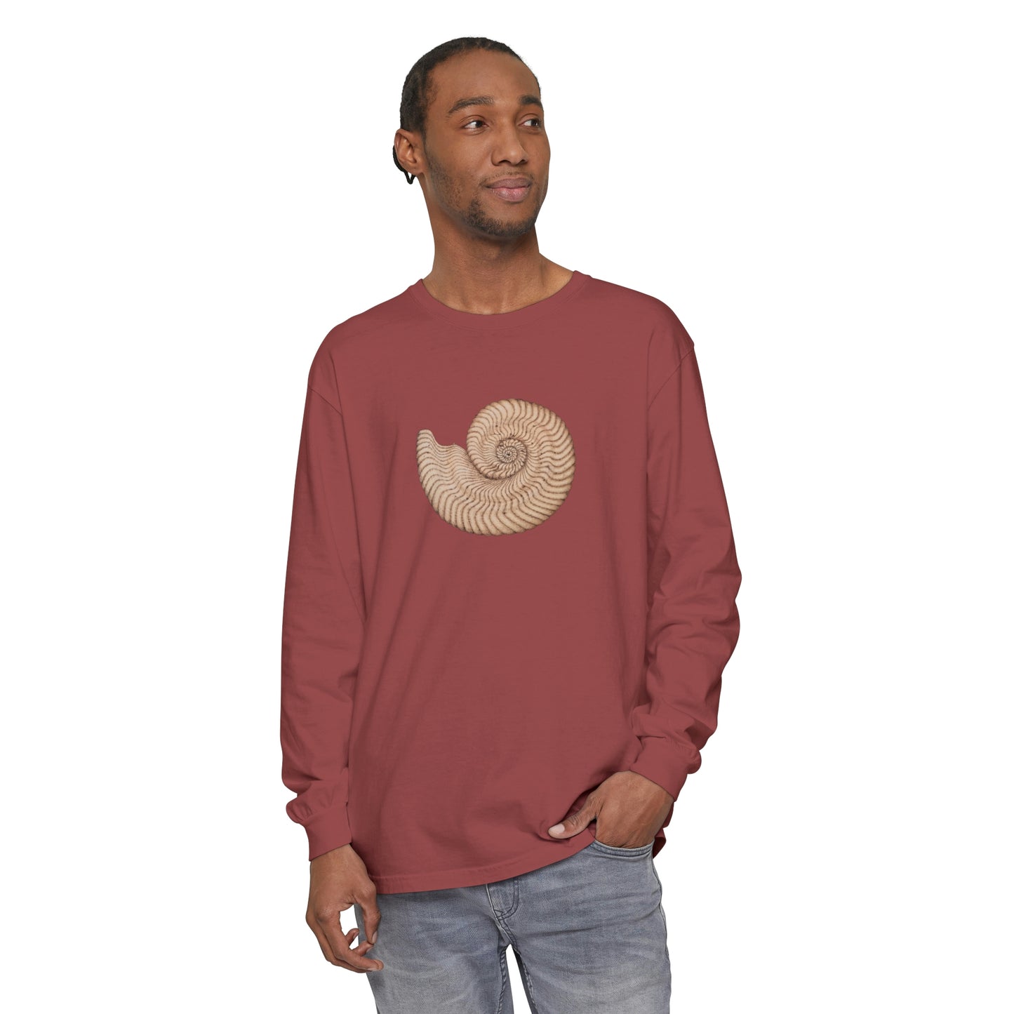 Unisex Garment-dyed Long Sleeve T-Shirt - Arcturus (light)