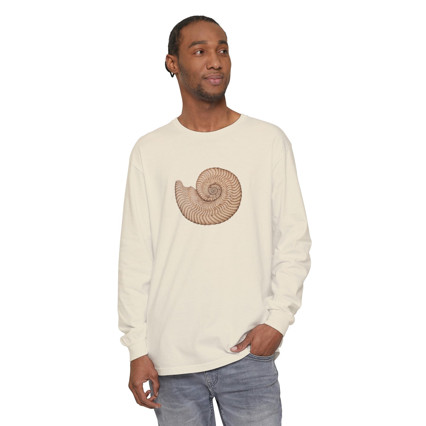 Unisex Garment-dyed Long Sleeve T-Shirt - Arcturus (light)