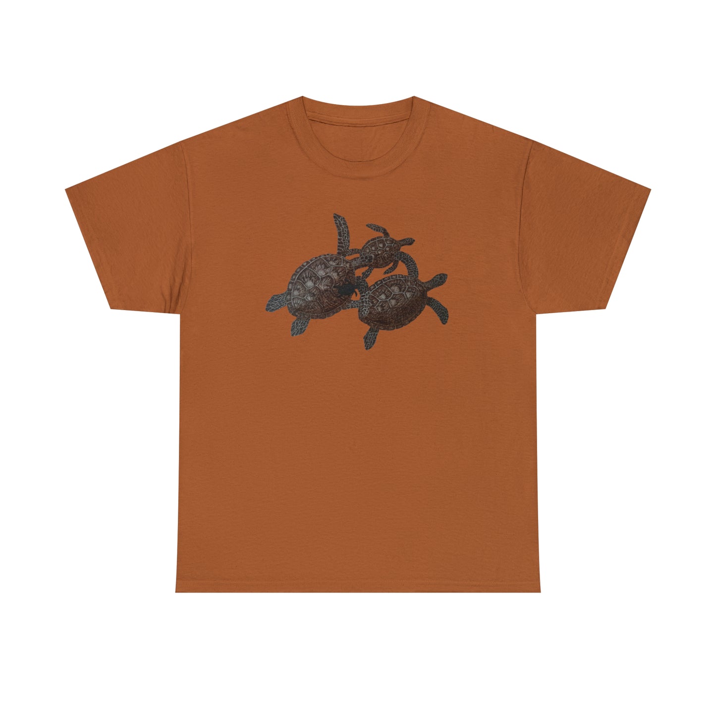 Unisex Heavy Cotton Tee - Turtle Family