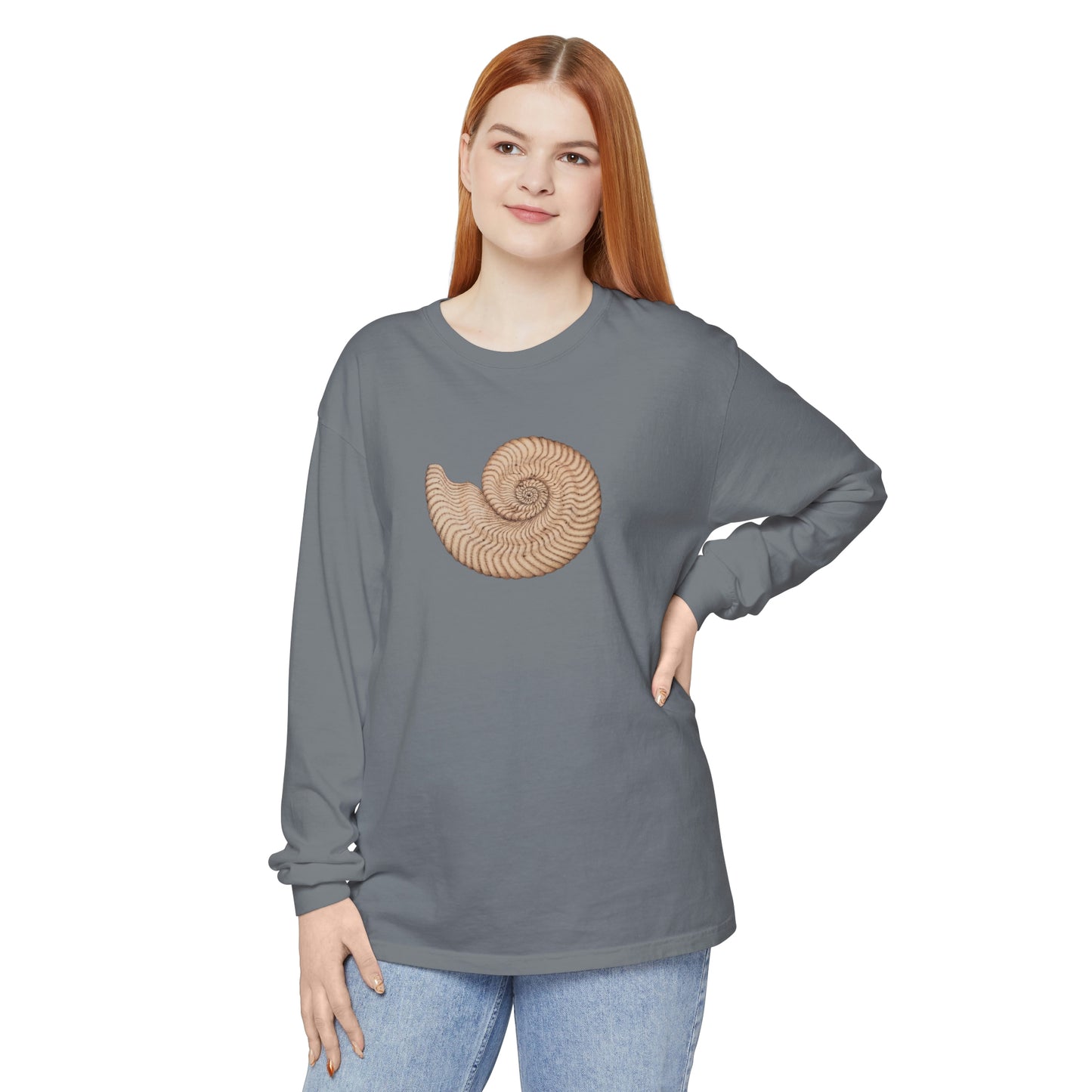 Unisex Garment-dyed Long Sleeve T-Shirt - Arcturus (light)