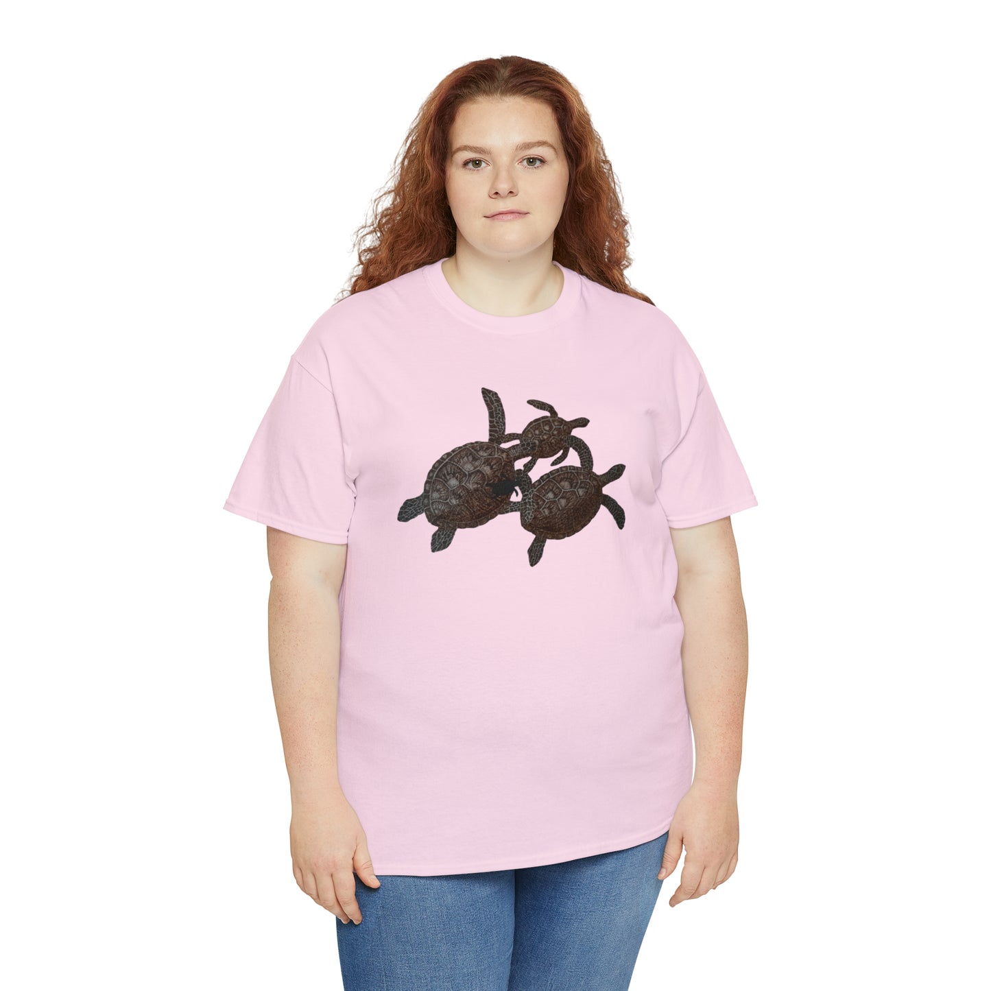 Unisex Heavy Cotton Tee - Turtle Family